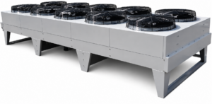 Flat bed dry air cooler